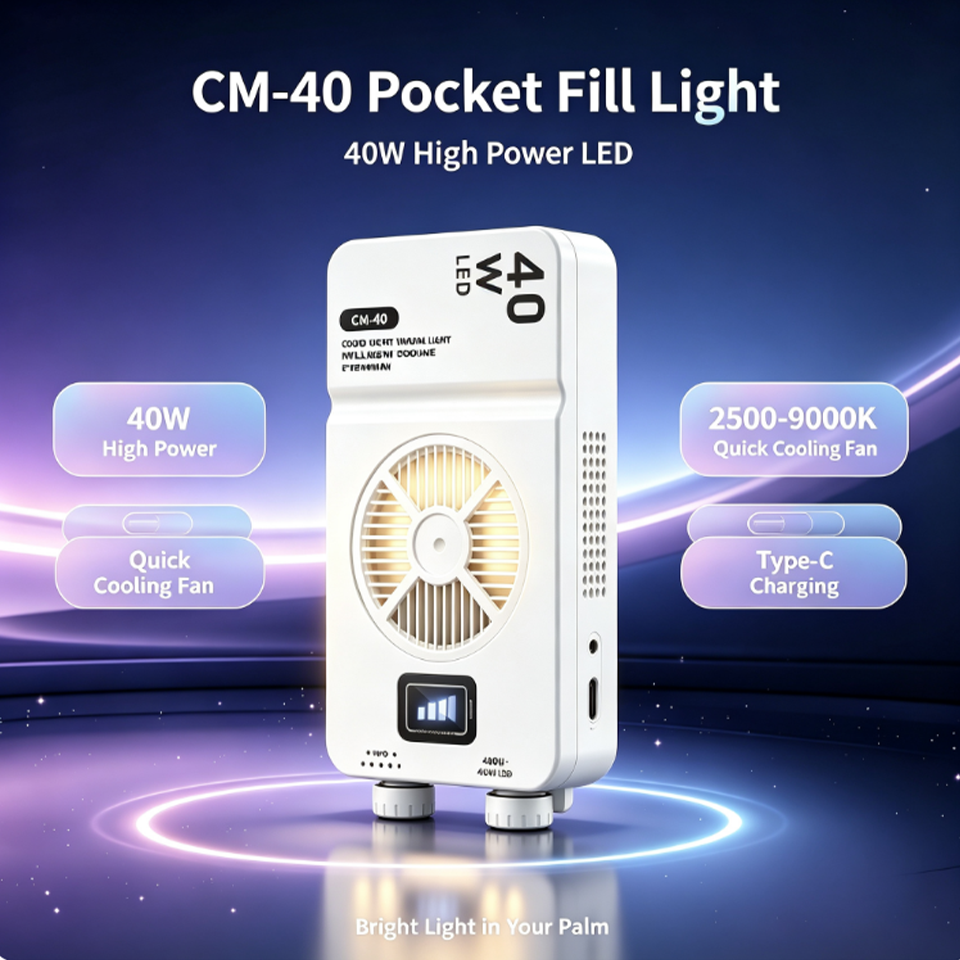 Lighting In Photography Studio - 40W LED-Videoleuchte Tragbare Fotografie-Aufnahmelampe Dimmbar 3200K-5600K
