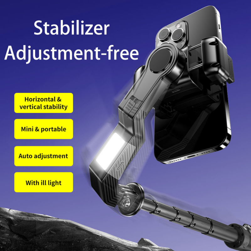 Photography Lighting Continuous - Handy-Selfie-Stick mit LED-Licht Q31 Stabilisator Anti-Shake
