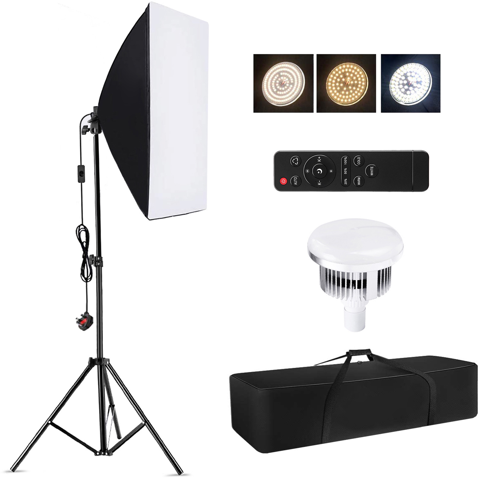 Photography Lighting For Products - Camnoon Studio Fotografie-Lichtset Softbox-Beleuchtungsset mit 85W