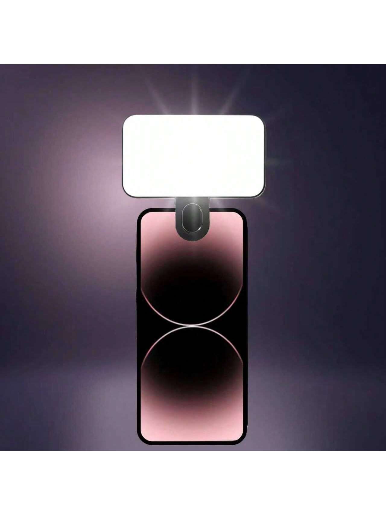 Photography Lighting Tool - Mini-Clip-On-Selfie-Ringlicht, wiederaufladbar, LED-Handy-Fülllicht, dimmbar, für Vlog,