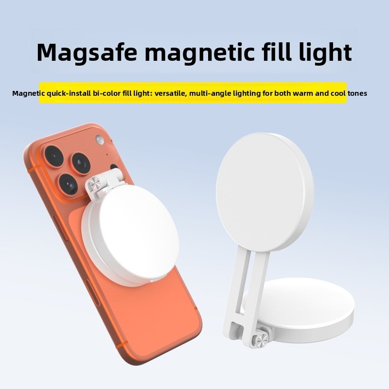 Photography Lighting Tool - Magsafe Handy LED-Ringlicht Tragbares Zweifarbiges Dimmbares