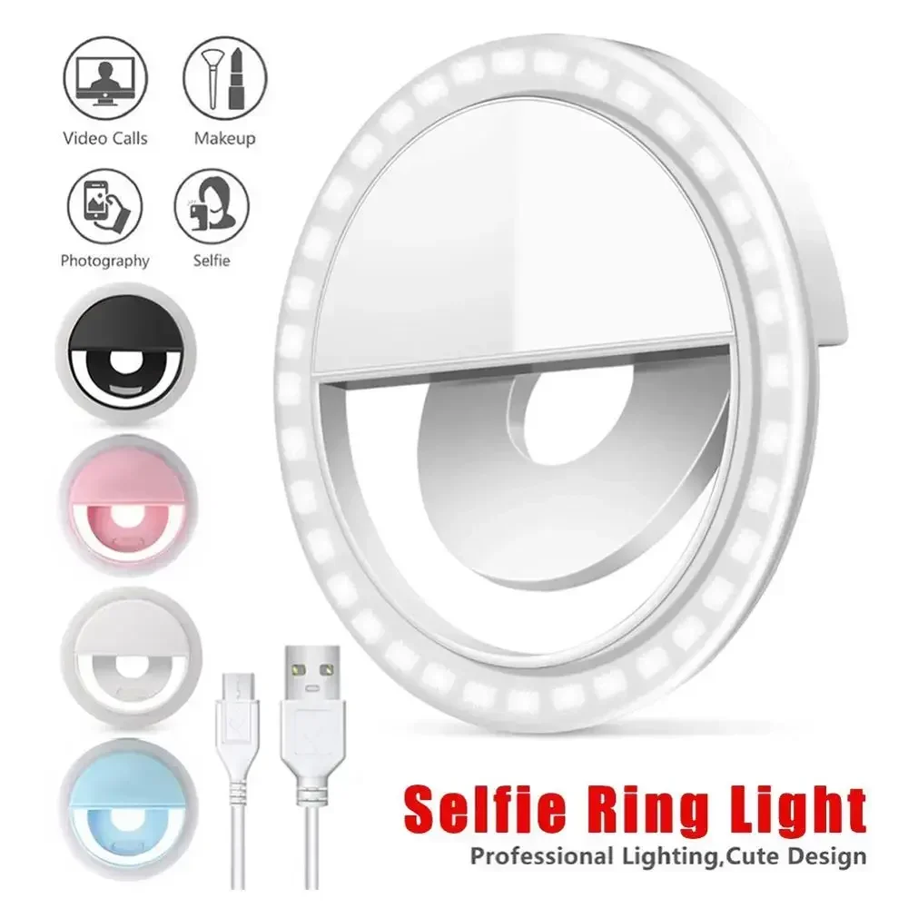 Photography Lighting Tool - LED Selfie Ring Licht Handy Clip-On