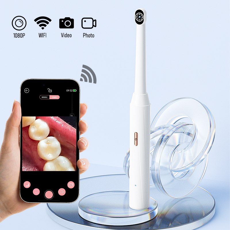 Photography Lighting Patterns - Visuelle kabellose Mundkamera für iPhone/Android, 1080P,