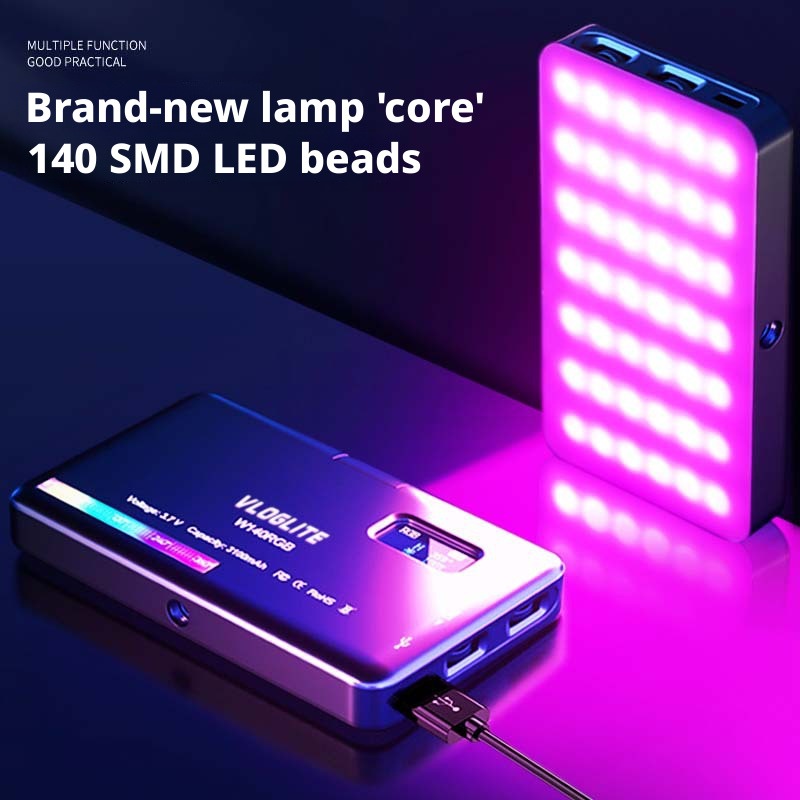 Photography Mobile Lighting - Mobiles RGB-Aufhellungslicht Computer-Videokonferenzlicht Mobile Fotografie Vlog-Fotografielampe