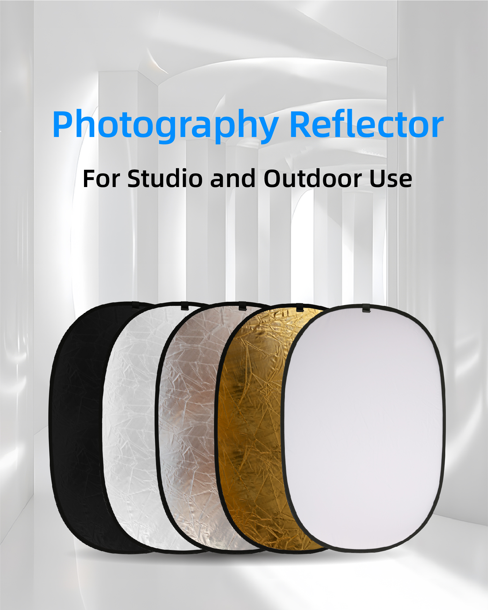 Photography Lighting For Products - RF02 24-Zoll-Reflektor 5in1 60X90CM 90X120CM 2in1
