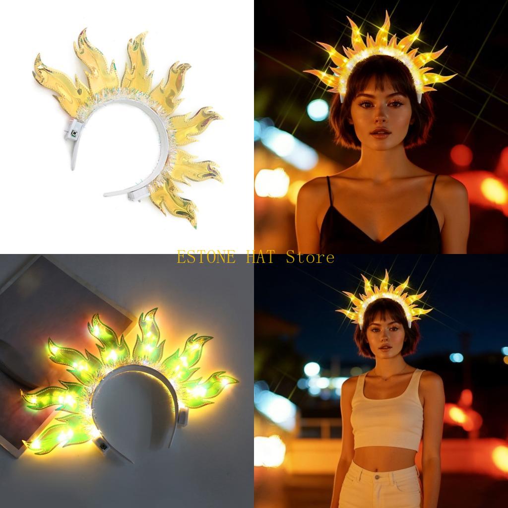 Photography Lighting Patterns - 49MF Einzigartiges Haarband mit leuchtendem Feuermotiv
