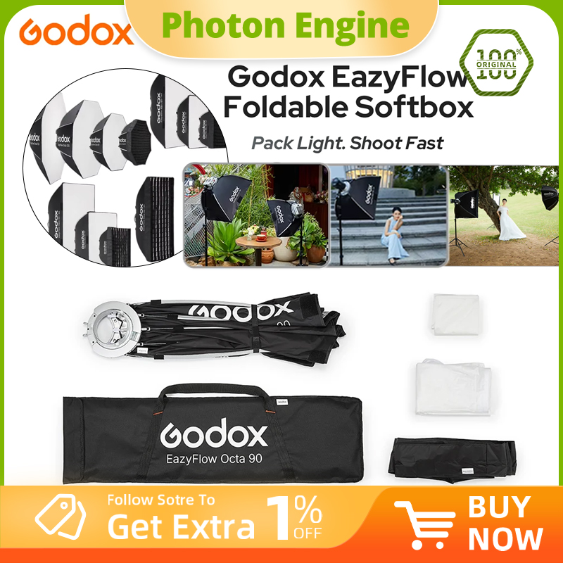 Photography Lighting For Products - Godox EazyFlow Serie Faltbare Softbox mit
