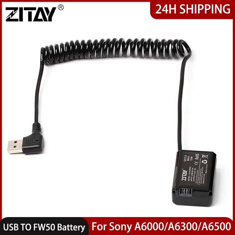 Photography Lighting For Dummies - ZITAY USB zu FW50 Kamera-Dummy-Akku für