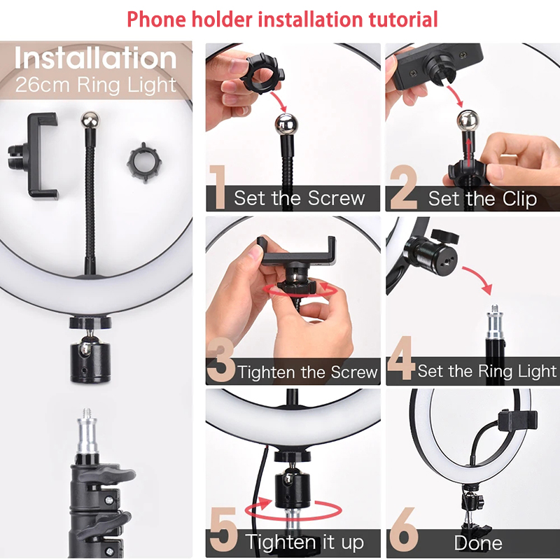 16/26/33cm Selfie-Ringlicht Fo – Photography Lighting Tool Bewertung und Preis