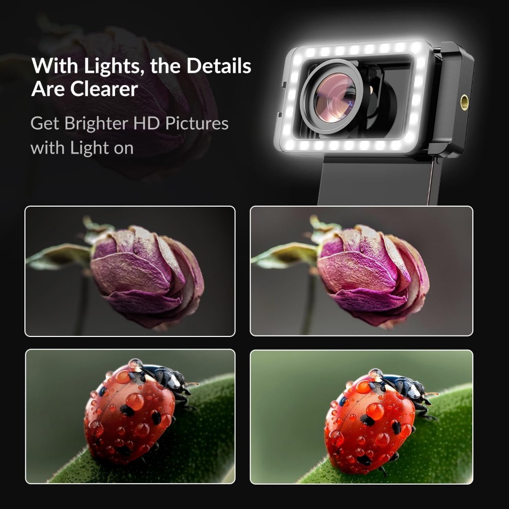 15-fach Makro-Objektiv mit LED – Photography Lighting Conditions Bewertung und Preis
