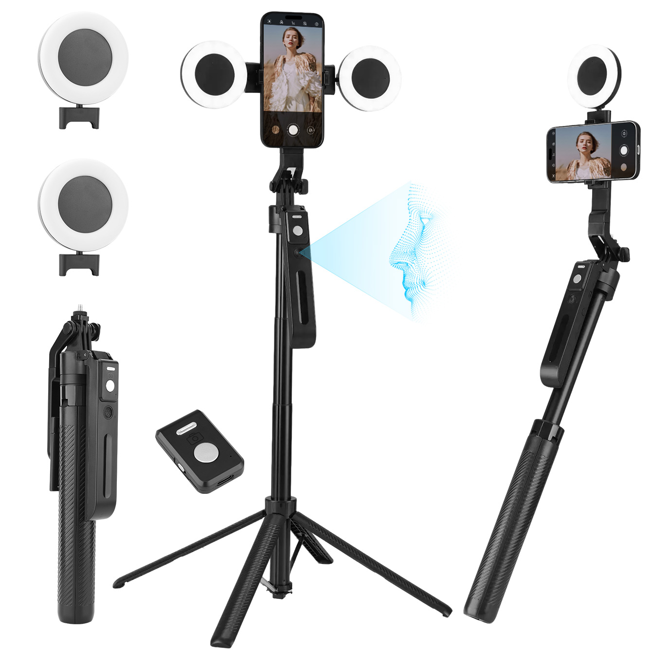 2025 Neuer KI-Selfie-Stick Sta – Photography Lighting Ai Bewertung und Preis