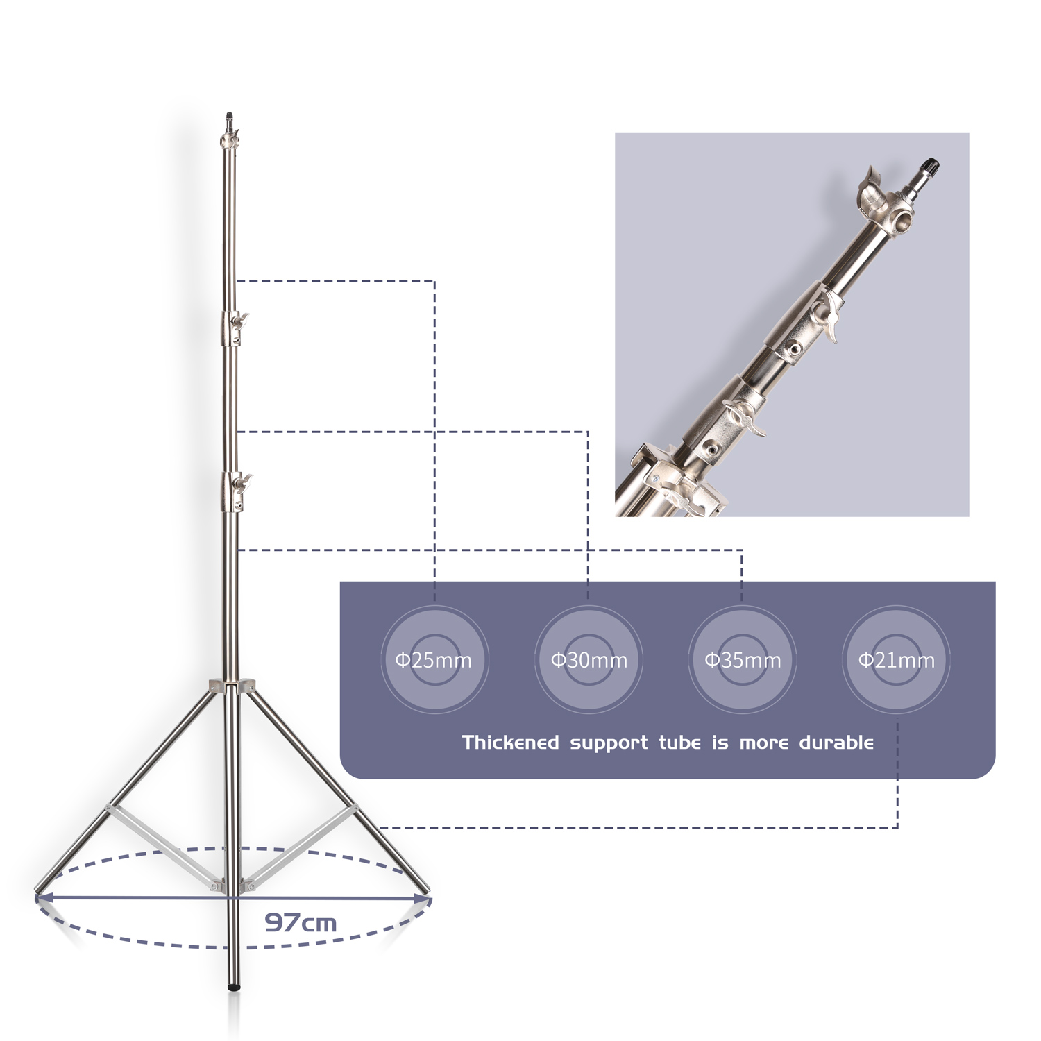 SH 2,8 M Edelstahl Licht Stehe – Photography Lighting Tool Bewertung und Preis