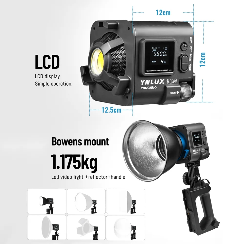 YONGNUO YNLUX100 100W 3200K-56 – Lighting In Photography Studio Bewertung und Preis