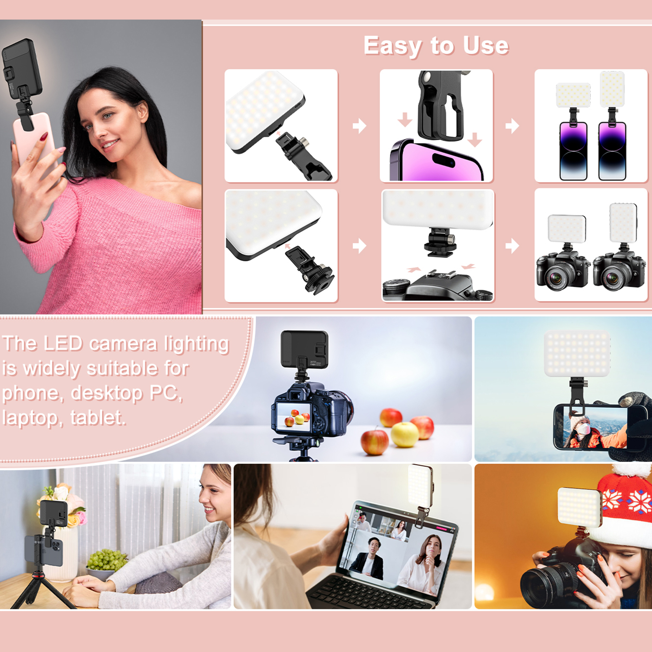 LED Selfie Licht 60 Hoch leist – Photography Lighting Patterns Bewertung und Preis