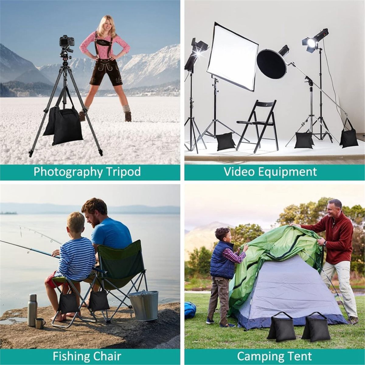 DT75BG 8er-Pack Sandsäcke Gewi – Photography Lighting Weight Bags Bewertung und Preis
