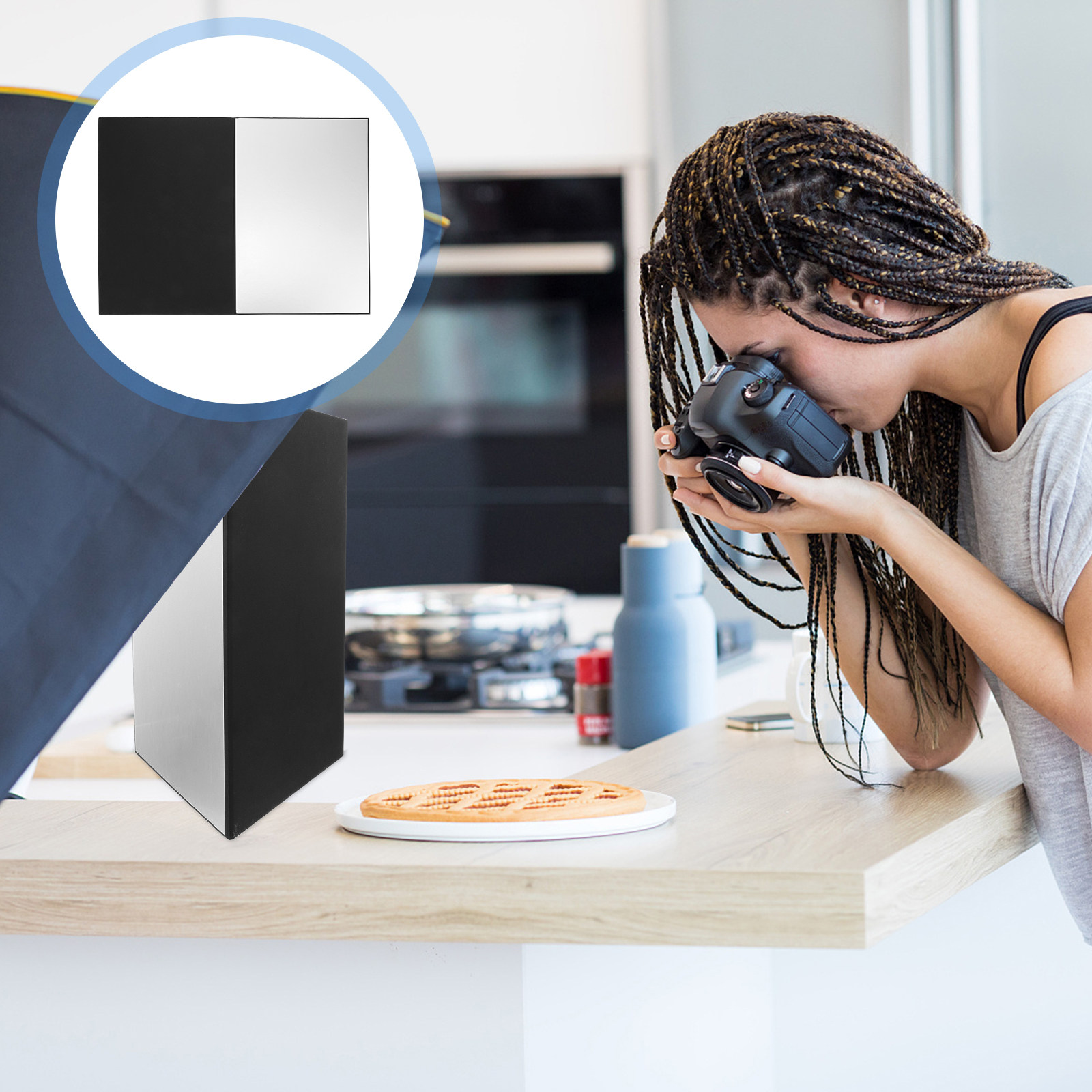 A3 Faltbares Fotoreflektor-Boa – Photography Still Life Lighting Bewertung und Preis