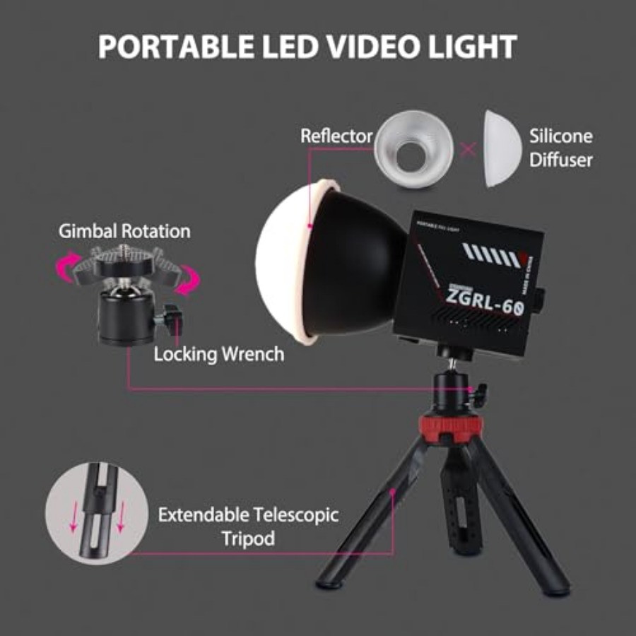 60W COB LED-Videoleuchte, trag – Lighting In Photography Studio Bewertung und Preis