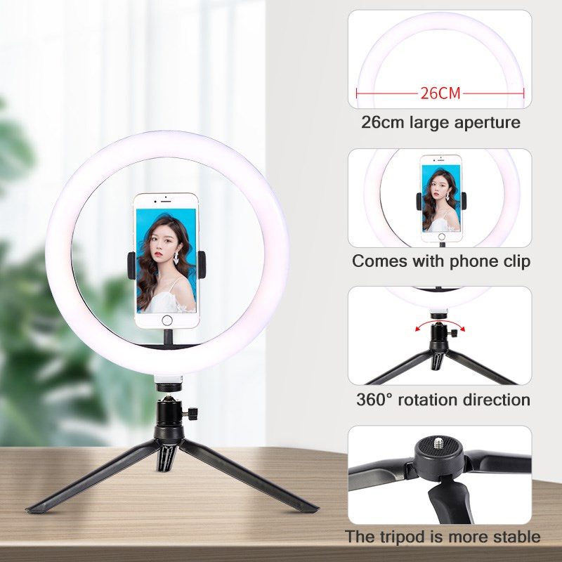 26 cm 10 zoll Led Ring Selfie  – Photography Lighting Tool Bewertung und Preis