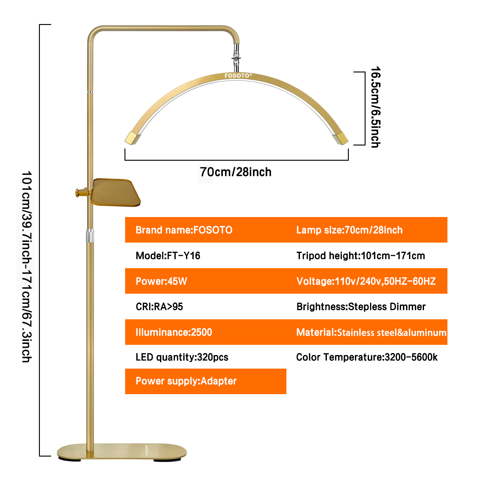 Fosoto Multidirektionales Halb – Photography Lighting Direction Bewertung und Preis
